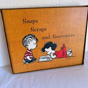 1960's Vintage Hallmark Peanuts Snaps, Scraps and Souvenirs Scrapbook